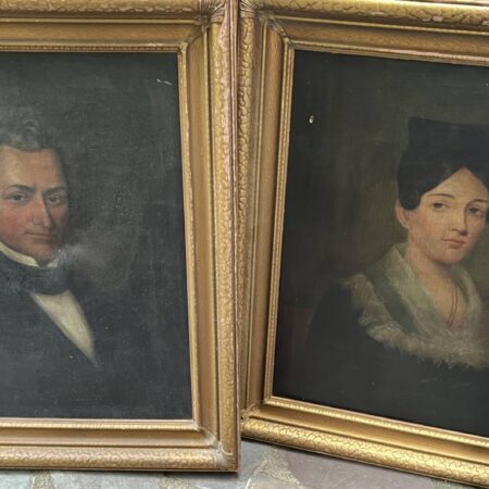 Early Pr. of Portraits of Gentleman and Lady